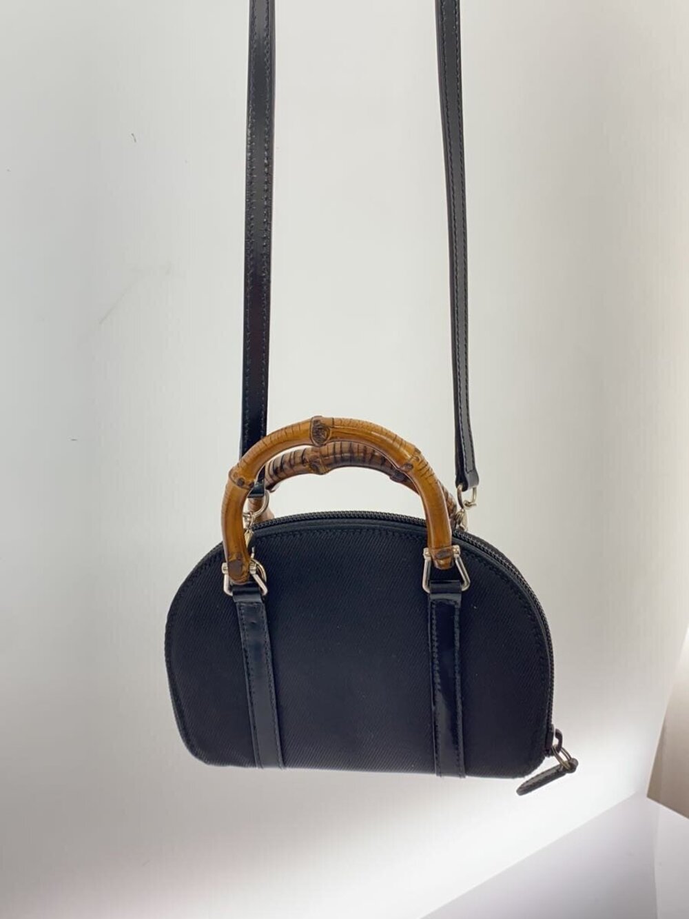Gucci Bamboo Bag Shoulder Pouch Clutch Black